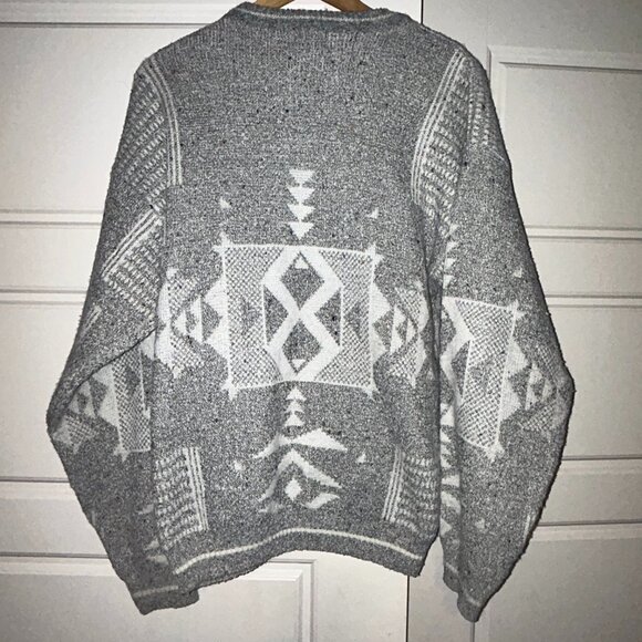 Vintage Men's 1990's Cambridge Classics by Mervyn's Sweater - Picture 2 of 3